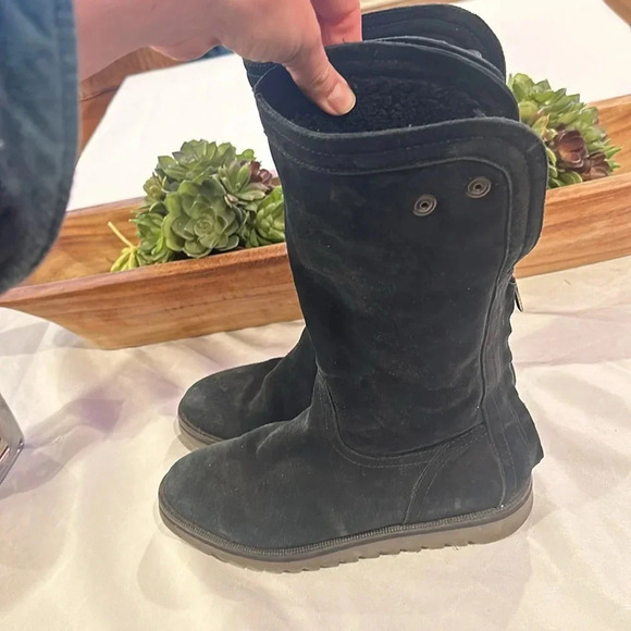 Aquatalia Perdi Weatherproof water proof Black Suede Cuff Ankle Boot women’s 8 - Picture 5 of 8